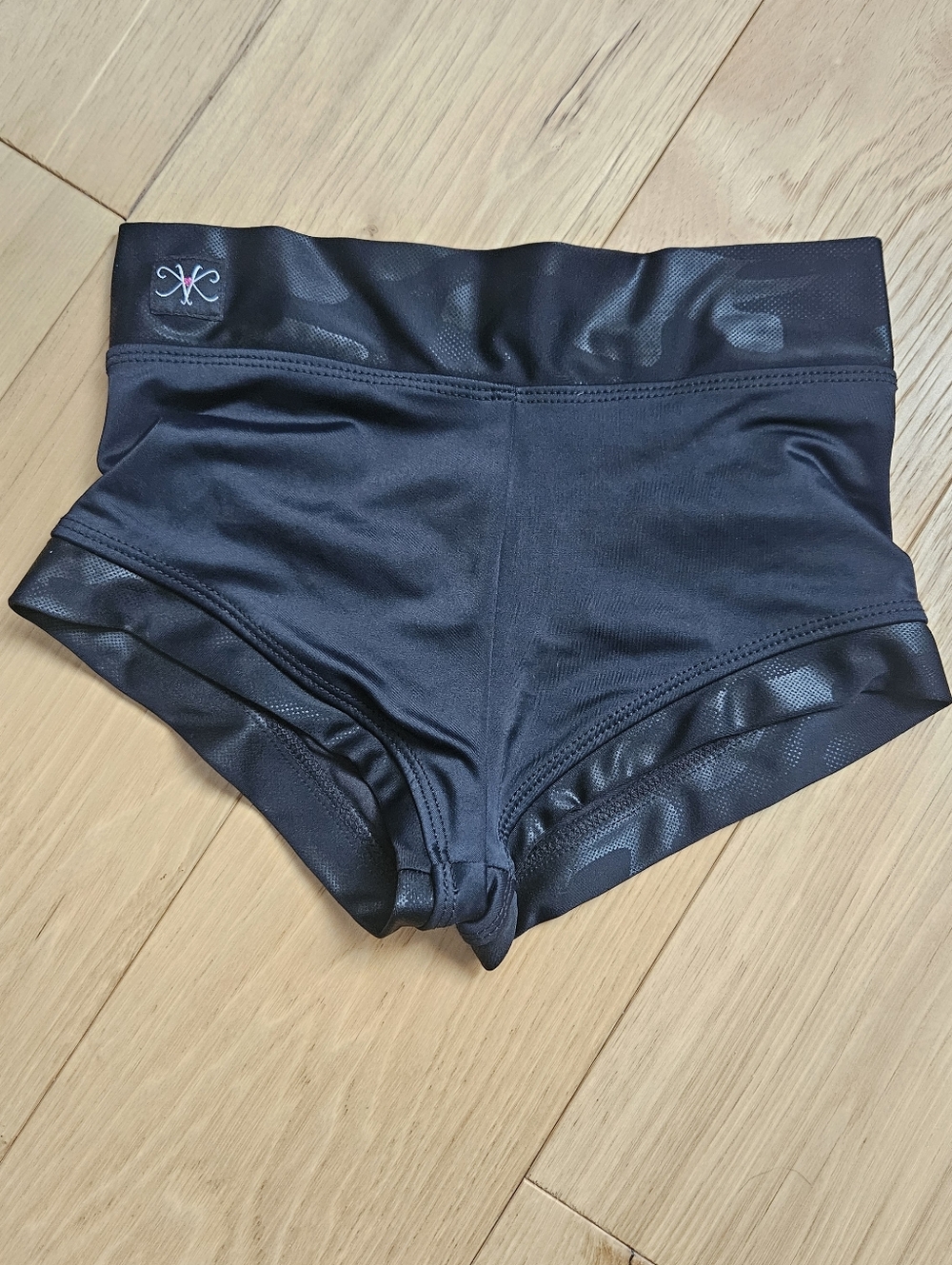 Kandi Kouture Black High-Waist Dance Shorts